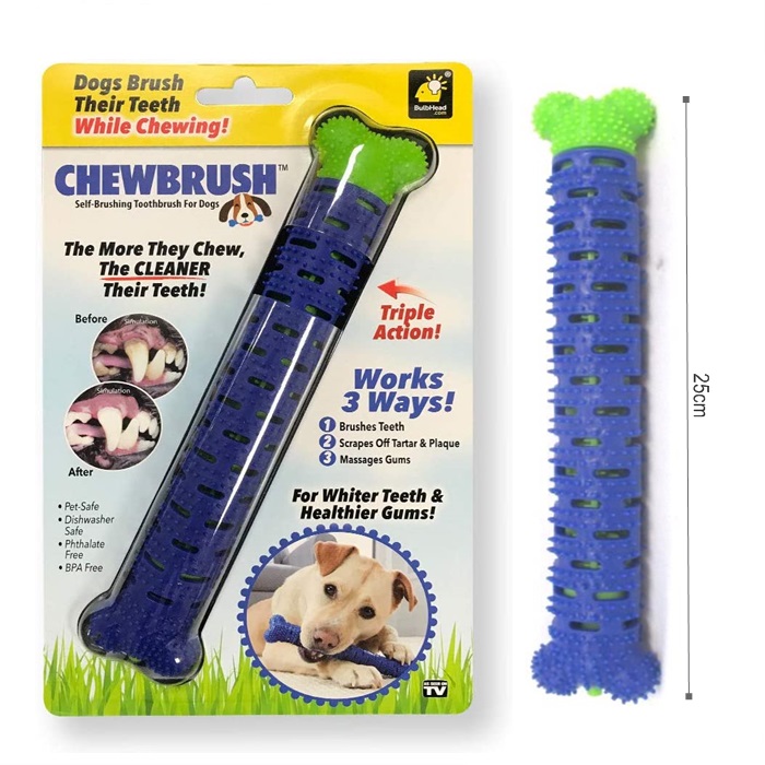 Buy CHEWBRUSH Dog ToothBrush Dog Toys Pet Chew Toys Remove Bad Breath Cleaning Tooth Toy For Small Puppy car accessories pet electrical cosmetics kitchenware